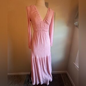Long Sleeve Blush Maxi Dress F21